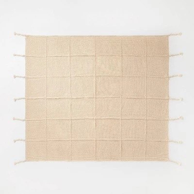 Windowpane Knit Throw Blanket with Tassels - Threshold™ designed with Studio McGee Windowpane Knit Throw Blanket With Tassels - Threshold™ Designed With Studio McGee -Threshold Home Furniture Store GUEST 58031634 0a5e 428d 8da8 697cee8d5ea1