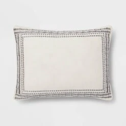 5pc Woven Diamond Stripe Comforter Set Cream/Black - Threshold™ -Threshold Home Furniture Store GUEST 5d349a07 7c2d 4182 a95d 87ac7e7fc926