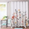 Floral Wave Shower Curtain White - Threshold™