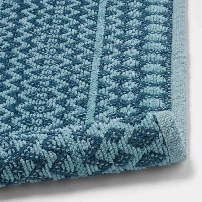 20"x32" Mixed Texture Chenille Bath Rug Teal Blue - Threshold™ 20"x32" Mixed Texture Chenille Bath Rug Teal Blue - Threshold™ -Threshold Home Furniture Store GUEST 5f518d55 c95d 450d 8e28 f9ed439cc95f
