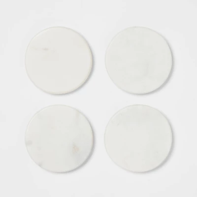 4pk Marble Coasters White - Threshold™ 4pk Marble Coasters White - Threshold™ -Threshold Home Furniture Store GUEST 637cb091 4c4f 4ade a059 3bf46991e130