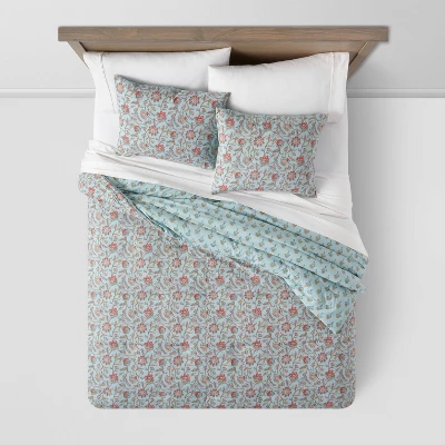 Floral Printed Comforter & Sham Set Light Teal Blue - Threshold™ Floral Printed Comforter & Sham Set Light Teal Blue - Threshold™ -Threshold Home Furniture Store GUEST 6549d42e 1ff7 4b5c 9c9e 5c6322a1993b