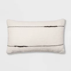 Embroidered Thin Line Lumbar Throw Pillow - Threshold™ -Threshold Home Furniture Store GUEST 65d64074 7499 45ac befe a34c208bf04d