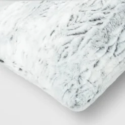 Tipped Snow Leopard Faux Fur Square Throw Pillow - Threshold™ -Threshold Home Furniture Store GUEST 668d17e8 01a5 40e8 86ab 0b7c616c19dd