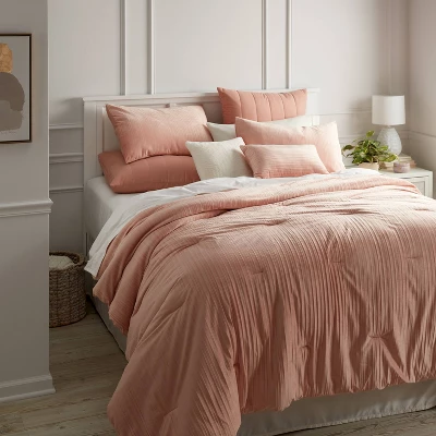 8pc Luxe Velvet Comforter Set Salmon Pink - Threshold™ 8pc Luxe Velvet Comforter Set Salmon Pink - Threshold™ -Threshold Home Furniture Store GUEST 68225402 e30f 4477 9914 2b84cb62e67d
