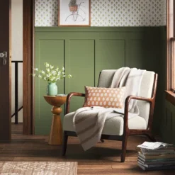 Cozy Feathery Knit Border Striped Throw Blanket - Thresholdâ˘