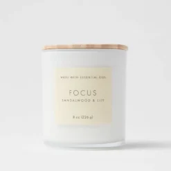 Wood Lidded Glass Wellness Focus Candle - Threshold™ 5 Wood Lidded Glass Wellness Focus Candle - Threshold™ -Threshold Home Furniture Store GUEST 6ad6f3d2 39ad 4239 9365 f6449a665735