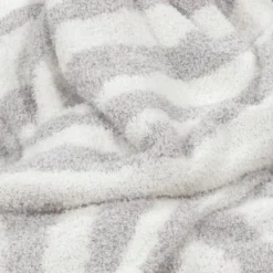 Cozy Feathery Knit Zebra Throw Blanket Gray - Threshold™ -Threshold Home Furniture Store GUEST 6b16d9b3 e000 4c98 8e39 1777b4f9ed26