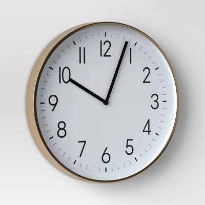 19" Plastic Mirrored Wall Clock Brass - Threshold™ 19" Plastic Mirrored Wall Clock Brass - Threshold™ -Threshold Home Furniture Store GUEST 6c453ff8 75b4 43c5 91cf 5f63dc41a91a