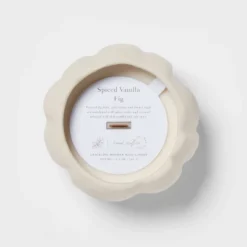 12oz Brushed Abstract Pumpkin Ceramic With Woodwick And Dustcover Spice Vanilla Fig Candle - Threshold™ -Threshold Home Furniture Store GUEST 6fe568e2 a91e 43b0 9c98 826c4c697e87