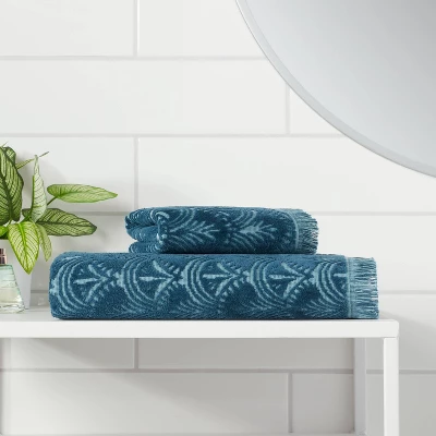 Plush Scallop Towel Teal Blue - Threshold™ Plush Scallop Towel Teal Blue - Threshold™ -Threshold Home Furniture Store GUEST 71451cf9 d361 40c4 82f7 ce5e7c72c5f3