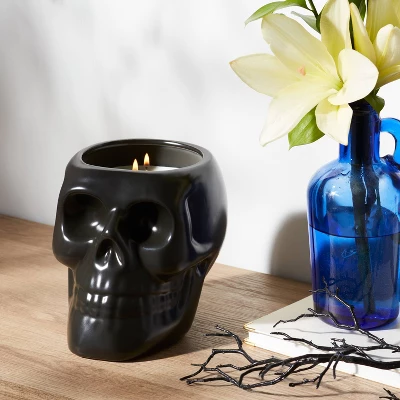 38oz XL Ceramic Skull Figural Candle Black - Threshold™ 38oz XL Ceramic Skull Figural Candle Black - Threshold™ -Threshold Home Furniture Store GUEST 7321fdf3 4197 4d37 91a8 4451748be34d