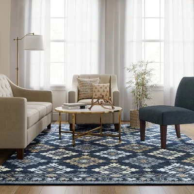 7'x10' Jacquard Woven Area Rug Indigo - Threshold™ 7'x10' Jacquard Woven Area Rug Indigo - Threshold™ -Threshold Home Furniture Store GUEST 73366a51 ef55 4f78 80bf d5c45a53b7e8