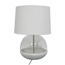 Glass Mixed Material Table Lamp Gray (Includes LED Light Bulb) - Threshold™ -Threshold Home Furniture Store GUEST 74ca1d19 93da 426a b264 1c6b80491901