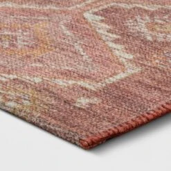 Southbury Washable Printed Diamond Persian Style Rug Rust - Threshold™ -Threshold Home Furniture Store GUEST 7b0f491a ff54 4819 a35d a5c258b0c4fd