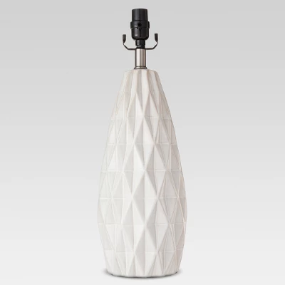 Faceted Ceramic Large Lamp Base White - Threshold Faceted Ceramic Large Lamp Base White - Threshold -Threshold Home Furniture Store GUEST 7b2627e8 f8a0 414b 98d0 40d1edd56162