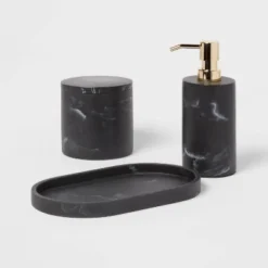 Marble Bath Canister Black - Threshold™ -Threshold Home Furniture Store GUEST 7ca18d25 cfc7 40e3 becf 4b182909cdc2 2