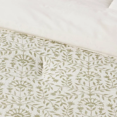 Traditional Vine Printed Cotton Comforter & Sham Set Green - Threshold™ Traditional Vine Printed Cotton Comforter & Sham Set Green - Threshold™ -Threshold Home Furniture Store GUEST 7cc7ccfe c4ac 4dc0 9b3a 50365f7d1e55