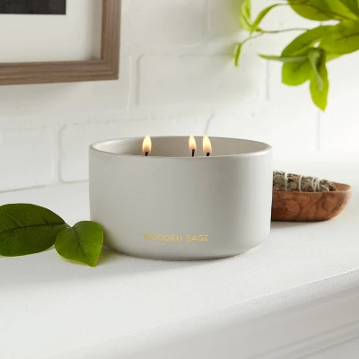 15oz Ceramic Jar 3-Wick Black Label Wooded Sage Candle - Threshold™ 15oz Ceramic Jar 3-Wick Black Label Wooded Sage Candle - Threshold™ -Threshold Home Furniture Store GUEST 7d3b8a7b 0958 4e9f b599 026f46d6e447