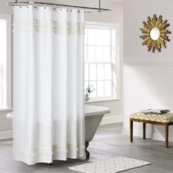 Macramé Fringe Shower Curtain Cream - Threshold™ -Threshold Home Furniture Store GUEST 7eeb8034 7f1e 476c bc36 6fe107c3a630