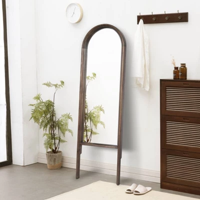 20" x 65" Wood Arched Floor Mirror Walnut - Threshold™ designed with Studio McGee 20" X 65" Wood Arched Floor Mirror Walnut - Threshold™ Designed With Studio McGee -Threshold Home Furniture Store GUEST 81f51cc3 e298 45f1 918e 99d64a72c53a