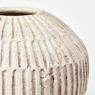 Small Carved Cream Vase - Threshold™ designed with Studio McGee Small Carved Cream Vase - Threshold™ Designed With Studio McGee -Threshold Home Furniture Store GUEST 8326e5bc e9d9 4277 b33e c5b2418f2402