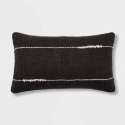 Embroidered Thin Line Lumbar Throw Pillow - Threshold™ -Threshold Home Furniture Store GUEST 83519d45 3b50 42e9 acdb 2aa37482f1a7