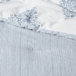 Reversible Medallion Family-Friendly Comforter & Sham Set White/Blue - Threshold™ -Threshold Home Furniture Store GUEST 8379fc25 7fa6 4813 85c3 f448eb527eae