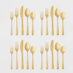 20pc Harrington Flatware Set Gold - Threshold™ 4 20pc Harrington Flatware Set Gold - Threshold™ -Threshold Home Furniture Store GUEST 83f8ea2e 2885 4bf8 9e92 e1aa54e1e88c