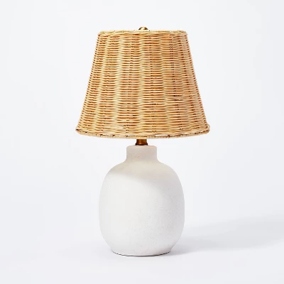 Ceramic Table Lamp with Rattan Shade White - Threshold™ designed with Studio McGee Ceramic Table Lamp With Rattan Shade White - Threshold™ Designed With Studio McGee -Threshold Home Furniture Store GUEST 84601444 c7ee 424e 90ba b44c3bc125cd