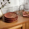 4pk Ceramic App Dining Plates Rust Floral - Threshold™ -Threshold Home Furniture Store GUEST 849d14ab bad9 4d57 ba91 37957281a848