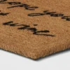 1'6"x2'6" Hope You Brought Wine Coir Doormat Tan/Black - Threshold™ -Threshold Home Furniture Store GUEST 84fc20a4 ce6f 48e6 a119 2d34ba24dbad