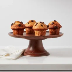 12" Wood Tall Cake Stand - Thresholdâ˘