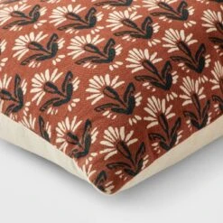14"x20" Traditional Printed Woodblock Oblong Decorative Pillow Bronze - Threshold™ -Threshold Home Furniture Store GUEST 86f75288 7001 465f 8c31 f2377e9c4e53
