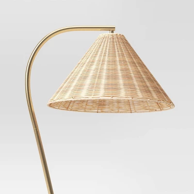 Gooseneck Floor Lamp with Natural Shade - Threshold™ Gooseneck Floor Lamp With Natural Shade - Threshold™ -Threshold Home Furniture Store GUEST 88390ce5 6f99 4759 8590 a08074c6f149