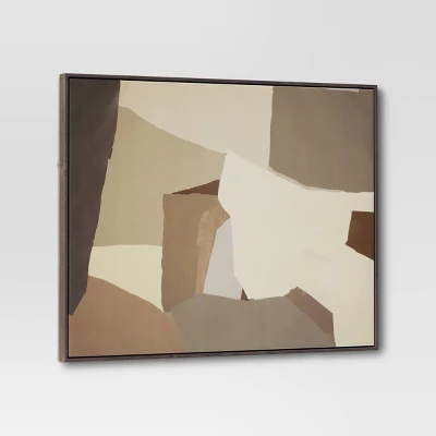 30" x 24" Abstract Framed Canvas Tan - Threshold™ 30" X 24" Abstract Framed Canvas Tan - Threshold™ -Threshold Home Furniture Store GUEST 887f0bf1 7444 4e22 a6c7 150d8a1a448d