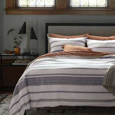 Cotton Woven Stripe Duvet Cover & Sham Set - Threshold™ Cotton Woven Stripe Duvet Cover & Sham Set - Threshold™ -Threshold Home Furniture Store GUEST 8908869e 1b2b 4f9a a18e 2d0375467cbe