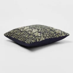 Square Double Cloth Printed Decorative Throw Pillow Navy/Green/Cream - Threshold™ -Threshold Home Furniture Store GUEST 8916a267 3679 410d 8e9a cb7e3eadf9dd
