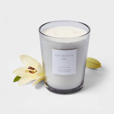 Colored Vase Glass with Dustcover Rainwater Lily Candle Gray - Threshold™ Colored Vase Glass With Dustcover Rainwater Lily Candle Gray - Threshold™ -Threshold Home Furniture Store GUEST 89cc3a1b 8d7e 4237 ab9b 00456900a3cb