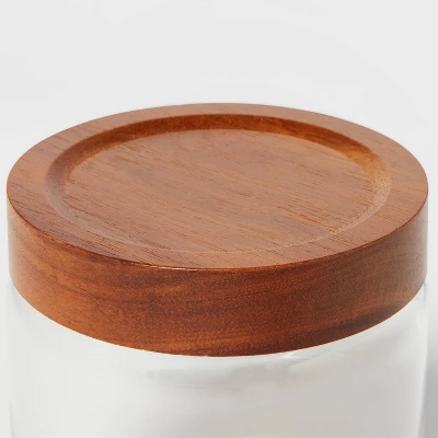 Canister Acacia/Glass Medium - Threshold™ Canister Acacia/Glass Medium - Threshold™ -Threshold Home Furniture Store GUEST 8af1ece4 ea9f 4aa0 994e 070f264e094e