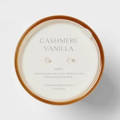 Colored Vase Glass With Dustcover Cashmere Vanilla Candle Ivory - Threshold™ -Threshold Home Furniture Store GUEST 8d091c5b bbc5 49dc 9739 323e5f4d7b9f