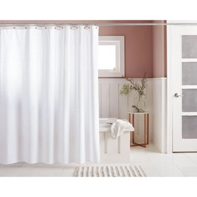 Woven Stripe Shower Curtain White - Threshold™ Woven Stripe Shower Curtain White - Threshold™ -Threshold Home Furniture Store GUEST 8e5f5b48 767d 4a2f bc61 7892c802609e