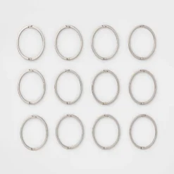 Rust Proof Oval Shower Ring Nickel - Threshold™ -Threshold Home Furniture Store GUEST 8e87888c fc5e 49b7 9854 8aa6728c66e9