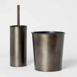 Aluminum Toilet Brush And Holder Set With Aged Metal Finish Gray - Threshold™ -Threshold Home Furniture Store GUEST 8ef08b23 f6d2 4c7b 8990 b0c2c3aed888
