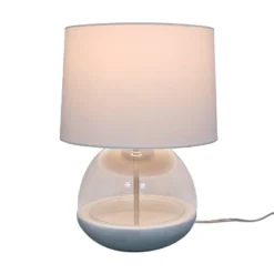 Glass Mixed Material Table Lamp Gray (Includes LED Light Bulb) - Threshold™ -Threshold Home Furniture Store GUEST 8f198274 db4b 4844 b487 1bd096136f6f