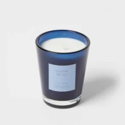 Colored Vase Glass With Dustcover Marine Moss Candle Blue - Threshold™ -Threshold Home Furniture Store GUEST 92ed5d27 7850 40ae bc3d 182e0d599d8a