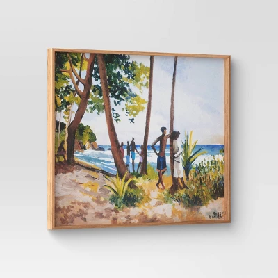 30" x 24" Village Waterfront by Boscoe Holder Framed Canvas board - Threshold™ 30" X 24" Village Waterfront By Boscoe Holder Framed Canvas Board - Threshold™ -Threshold Home Furniture Store GUEST 930a3bfa 0817 4917 84ab 59bbc68d16bf