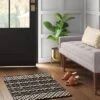 2'x3' Handloom Mixed Fibre Rug Black/White - Threshold™ -Threshold Home Furniture Store GUEST 93dfec0e 3780 44f6 8df6 31022b8fbaa9