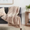 Textured Faux Fur Reversible Throw Blanket - Threshold™ -Threshold Home Furniture Store GUEST 9679c1ae 23ba 49ea b742 f4c857222f29