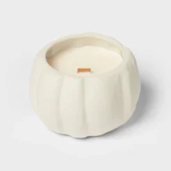 12oz Brushed Abstract Pumpkin Ceramic With Woodwick And Dustcover Honeycrisp Apple Cider Candle - Threshold™ 4 12oz Brushed Abstract Pumpkin Ceramic With Woodwick And Dustcover Honeycrisp Apple Cider Candle - Threshold™ -Threshold Home Furniture Store GUEST 96f15198 66a4 49d6 983d ed3b201b4b2d